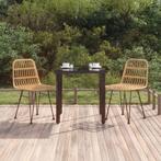 vidaXL 3-delige Tuinset poly rattan, 2 zitplaatsen, Nieuw, Tuinset, Verzenden