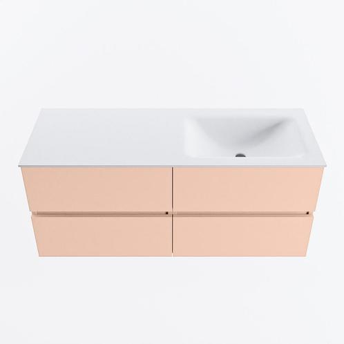 MONDIAZ VICA 120cm badmeubel onderkast Rosee 4 lades., Doe-het-zelf en Verbouw, Sanitair, Bad, Nieuw, Ophalen of Verzenden