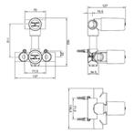 Wiesbaden Inbouw Regendouche Set 07 Caral met Glijstang Mat, Doe-het-zelf en Verbouw, Sanitair, Ophalen of Verzenden, Nieuw