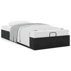 vidaXL Bedframe zonder matras 90x200 cm fluweel zwart, 90 cm, Eenpersoons, Verzenden, Zwart