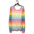 Visnet shirt regenboog (Feestkleding heren, Verkleedkleding)