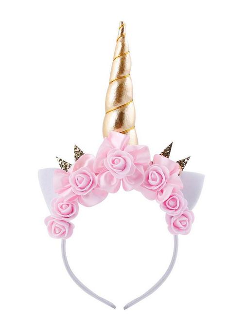 Eenhoorn Haarband Goud Lichtroze Roze Unicorn Haarband Oortj, Kleding | Dames, Carnavalskleding en Feestkleding, Accessoires, Nieuw