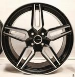 17 inch 4x100 JF Luxury V382 - Matt Black Machined Velgen, Auto-onderdelen, Nieuw, 17 inch, Velg(en), Ophalen of Verzenden