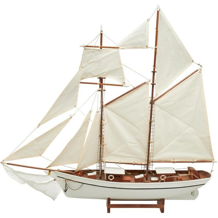 Zeilboot Model Belle Poule 90cm Wit, Hobby en Vrije tijd, Modelbouw | Boten en Schepen, Ophalen of Verzenden
