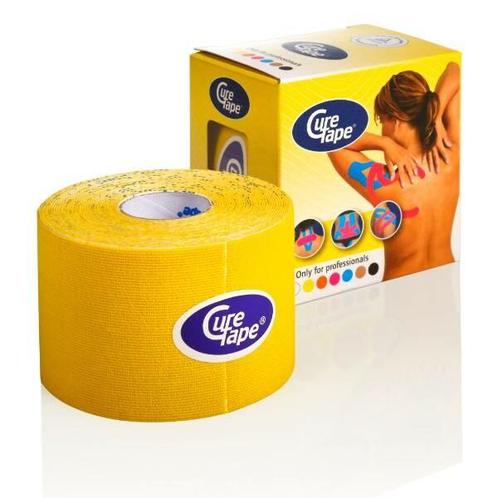 Curetape 5m x 5cm - 1 stuk - Geel, Diversen, Verpleegmiddelen, Nieuw, Verzenden