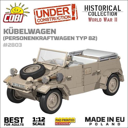 COBI 2803 Kubelwagen Typ82 (Leger bouwsets, Modelbouwsets), Kinderen en Baby's, Speelgoed | Bouwstenen, Nieuw, Verzenden