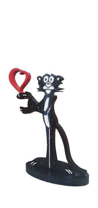 RAVI - Panthere rose Heart Pop art, Antiek en Kunst, Kunst | Schilderijen | Modern