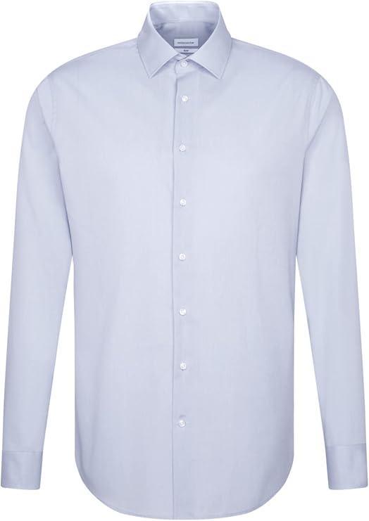2dekans | Seidensticker Heren Overhemd – Zakelijk Blauw en, Kleding | Heren, Overhemden, Zo goed als nieuw, Ophalen of Verzenden