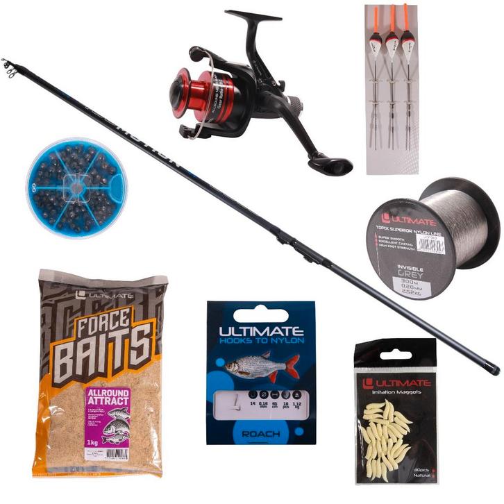 Ultimate Motion Bolognese Complete Hengelset 4m, Watersport en Boten, Hengelsport | Algemeen, Nieuw, Verzenden