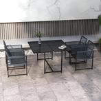 TRUUSK Zitgroep 5-delig. Eetgroep Voor 4 Personen Eettafel M, Tuin en Terras, Verzenden, Nieuw