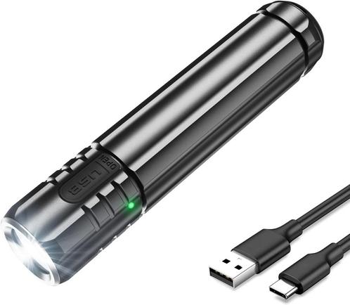 Oplaadbare Zaklamp | 1100 lumen | Telefoonoplaadfunctie |, Huis en Inrichting, Lampen | Overige, Nieuw, Verzenden