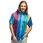 Blouse Relaxed Rainbow Stripes Heren, Kleding | Heren, Carnavalskleding en Feestkleding, Ophalen of Verzenden, Nieuw
