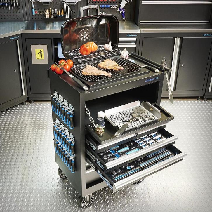 Datona Datona barbecue met gereedschapslades - Datona, Doe-het-zelf en Verbouw, Gereedschapskisten, Nieuw, Ophalen of Verzenden