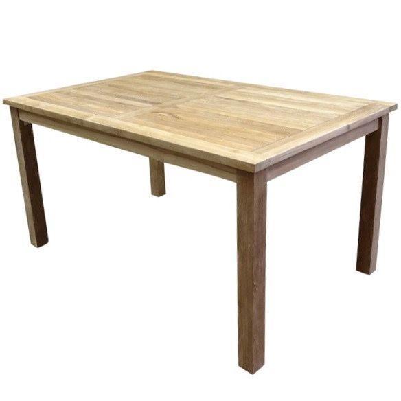 Selena dining tuintafel 150x90xH77,5 cm teak, Tuin en Terras, Tuintafels, Nieuw, Teakhout, Ophalen of Verzenden