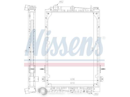 Koeler Nissens 1241583, Auto-onderdelen, Vrachtwagen-onderdelen, Nieuw, Overige merken, Motor en Toebehoren, Ophalen