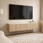 TV meubel zwevend of met plint | Massief eiken | Maatwerk, Huis en Inrichting, Kasten | Televisiemeubels, 150 tot 200 cm, Eikenhout