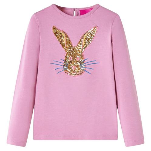 vidaXL Kindershirt met lange mouwen 128 rozebruin, Kinderen en Baby's, Kinderkleding | Overige, Nieuw, Verzenden