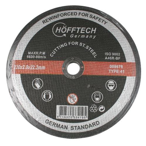 Hofftech Doorslijpschijf - 230 mm - 2 mm dikte - IJzer- e..., Doe-het-zelf en Verbouw, Gereedschap | Slijpmachines, Nieuw, Ophalen of Verzenden