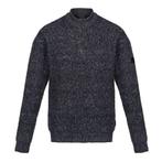 -55% Regatta  Regatta Heren solomon marl gebreid sweatshirt, Verzenden, Nieuw, Blauw