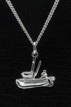 Zilveren Vissersboot ketting hanger, Verzenden, Nieuw