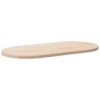 vidaXL Tafelblad 110x55x2,5 cm massief grenenhout ovaal, Huis en Inrichting, Tafels | Eettafels, Verzenden, Nieuw