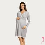 Lupoline Zwangerschapsjurk / Voedingsjurk Grey lange mouw, Kleding | Dames, Positiekleding, Nieuw