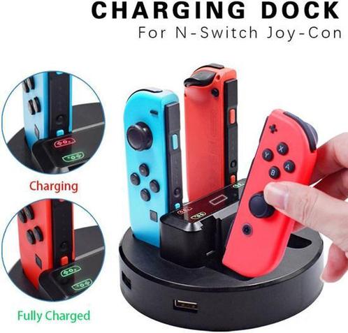 4 in 1 oplaadstation voor Nintendo SWITch, Spelcomputers en Games, Spelcomputers | Nintendo Portables | Accessoires