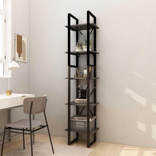 vidaXL Boekenkast met 5 schappen 40x30x175 cm massief, Huis en Inrichting, Kasten | Boekenkasten, 25 tot 50 cm, Nieuw, Grenenhout