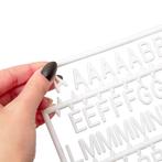 Set van Witte Plastic Letters voor Letterborden, Nieuw in verpakking