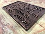 Plaque - Railway sign - Gietijzer