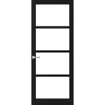 Weekamp binnendeur Zwart WK6358-C 83x200,8, Nieuw, 80 tot 100 cm, Ophalen of Verzenden, Glas