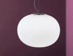 Witte Glazen Bol Hanglamp – Moderne LED Lamp voor Woon, Huis en Inrichting, Lampen | Hanglampen, Verzenden, Nieuw