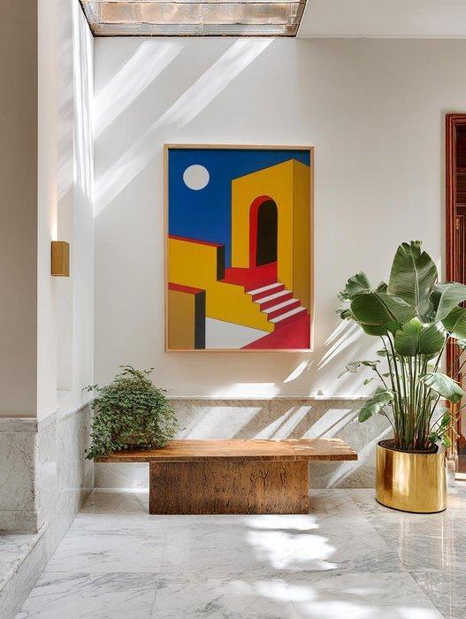 Nelson F. León - Umbral lunar XL- (NO Reserve), Antiek en Kunst, Kunst | Schilderijen | Modern