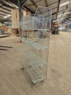Set van 4 draadmanden 96x50x48cm op wielen, gebruikt, Zakelijke goederen, Kantoor en Winkelinrichting | Winkel en Inventaris, Ophalen of Verzenden