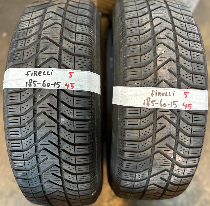 2x185-60-15 firelli winter 5mm €45 per band 185 60 15, Auto-onderdelen, Banden en Velgen, 15 inch, Winterbanden, 185 mm, Personenwagen