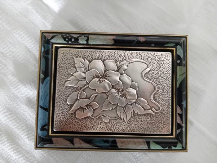 bariela - Kist - Hout, Zilver - Sieradendoosje 70, Antiek en Kunst, Antiek | Goud en Zilver