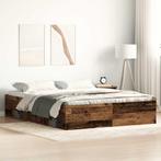 vidaXL Bedframe zonder matras 150x200 cm bewerkt hout oud, Bruin, Verzenden, Overige maten, 200 cm