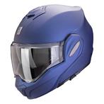 Scorpion Exo-Tech Evo Pro Solid Matt Metallic Blauw, Verzenden, Nieuw met kaartje, Systeemhelm, Overige merken