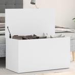 vidaXL Opbergkist 84x42x46 cm bewerkt hout wit, Huis en Inrichting, Woonaccessoires | Kisten, Verzenden, Nieuw
