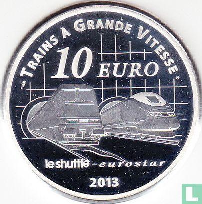 Frankrijk 10 euro 2013 (PROOF) Channel Tunnel - North St..., Postzegels en Munten, Munten | Europa | Euromunten, Losse munt, 10 euro