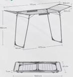 Inklapbare Wasstandaard met Sokkenhouder – Ruimtelijk, Verzenden, Nieuw