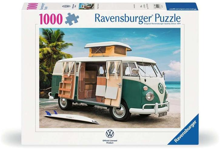 Volkswagen T1 Camper Van Puzzel (1000 stukjes) |, Hobby en Vrije tijd, Denksport en Puzzels, Nieuw, Verzenden