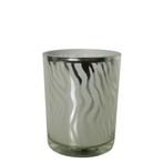 windlicht zilver abstract small 8cm*, Verzenden, Nieuw