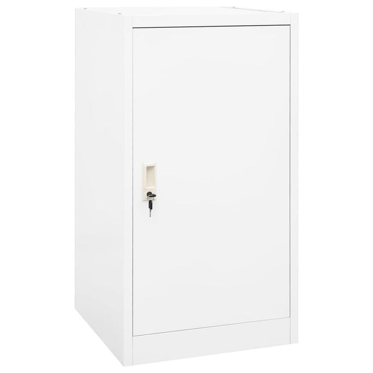 vidaXL Zadelkast 53x53x105 cm staal wit, Dieren en Toebehoren, Paarden en Pony's | Overige Paardenspullen, Nieuw, Verzenden