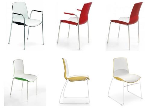 Now Italiaanse design eetkamerstoel kunststof kuip van, Huis en Inrichting, Stoelen, Nieuw, Ophalen of Verzenden