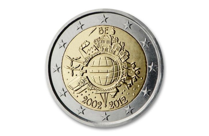 2 euro 10 jaar Euro 2012 - België, Postzegels en Munten, Munten | Europa | Euromunten, Verzenden