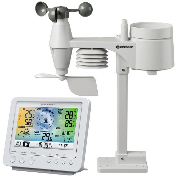 Professioneel WIFI Weerstation met 5-in-1 Buitensensor, Audio, Tv en Foto, Weerstations en Barometers, Weerstation, Nieuw, Verzenden