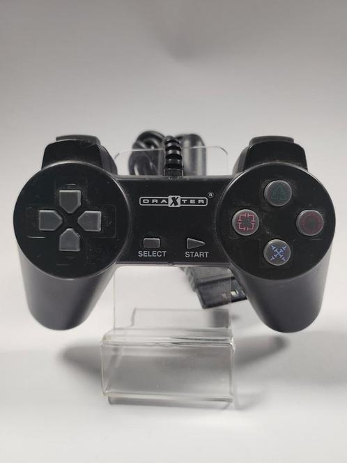 Draxter Zwarte Controller Playstation 1, Spelcomputers en Games, Spelcomputers | Sony PlayStation Consoles | Accessoires, Ophalen of Verzenden