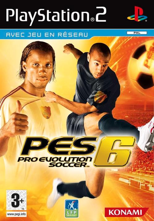 Playstation 2 Pro Evolution Soccer 6, Spelcomputers en Games, Games | Sony PlayStation 2, Zo goed als nieuw, Verzenden