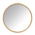 Spiegel Lindt - rond - bruin - ø60 cm, Huis en Inrichting, Woonaccessoires | Spiegels, Verzenden, Nieuw